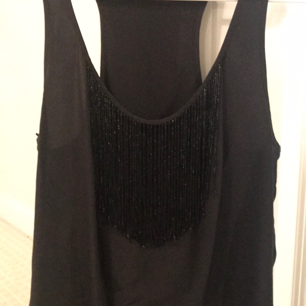 Black tank top